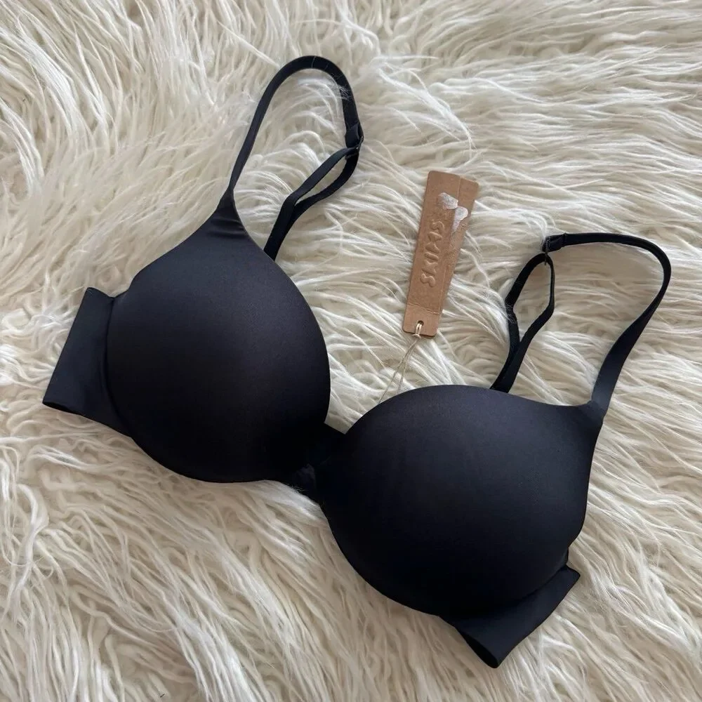 Skims Ultimate Push up Plunge Bra Onyx Size 30C - Picture 4 of 7